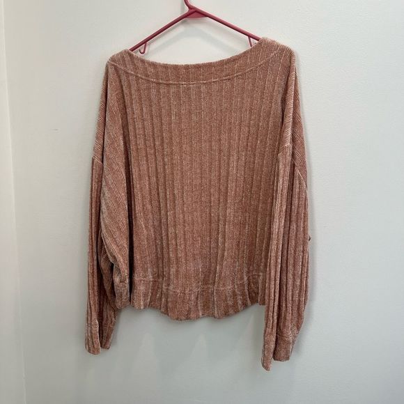 Urban outfitters out from under pinkish brown chenille sweater GUC size L - Picture 8 of 8